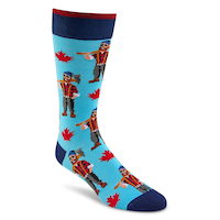 Mi-chaussettes décontractées à motif Canadiana pour hommes, Denver Hayes Front_Angled_Right