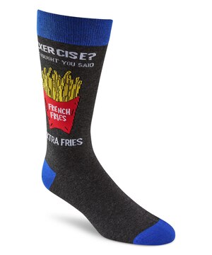 Denver Hayes Men's Novelty Food Pattern Casual Crew Socks