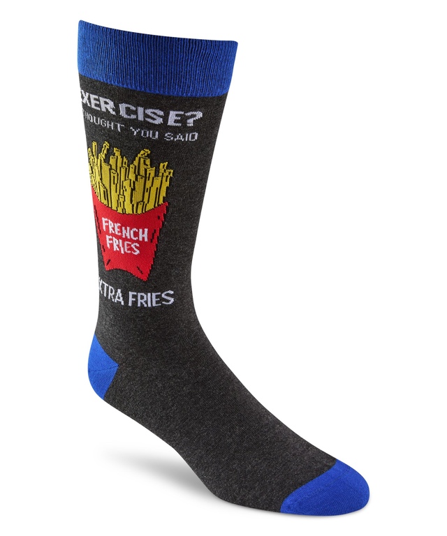 Denver Hayes Men's Novelty Food Pattern Casual Crew Socks