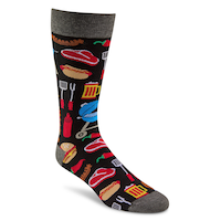 Denver Hayes Men's Novelty Food Pattern Casual Crew Socks