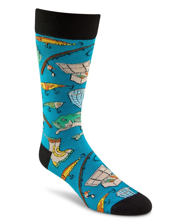 Mi-chaussettes décontractées à motifs sportifs pour hommes, Denver Hayes