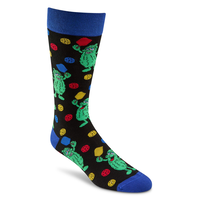 Denver Hayes Men's Sports Pattern Casual Crew Socks