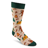 Denver Hayes Men's Novelty Summer Fun Casual Crew Socks Front_Angled_Right