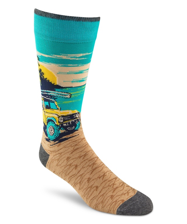 Denver Hayes Men's Novelty Summer Fun Casual Crew Socks