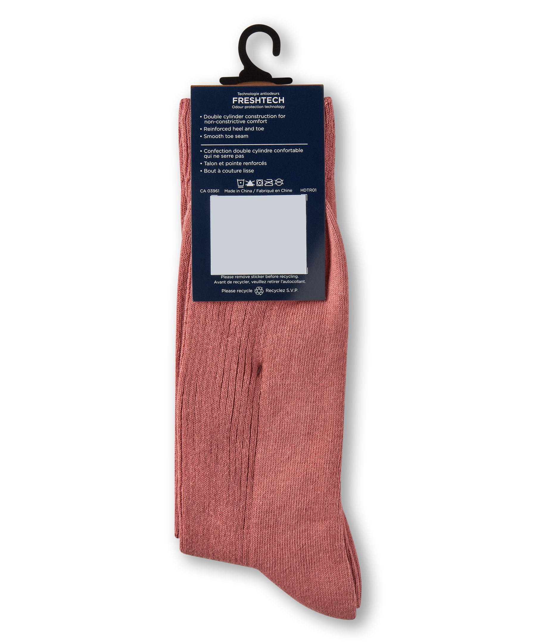 Mi-chaussettes en tricot côtelé décontractées à la mode pour hommes, Denver Hayes