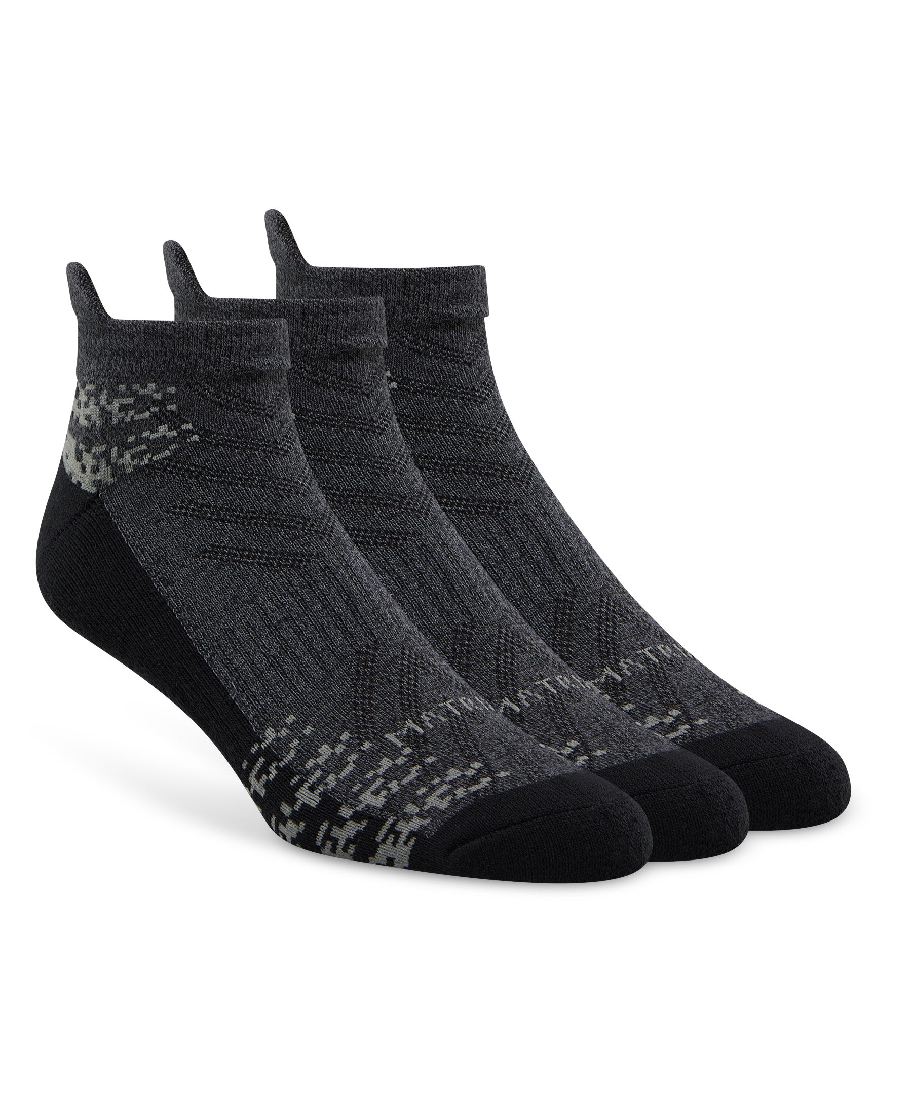 Chaussettes sport basses avec FreshTechMD pour hommes, Matrix, paquet de trois paires