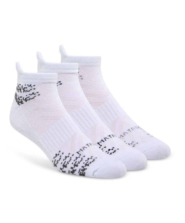 Chaussettes sport basses avec FreshTechMD pour hommes, Matrix, paquet de trois paires