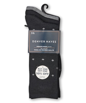 Mi-chaussettes décontractées BOGO pour hommes, Denver Hayes