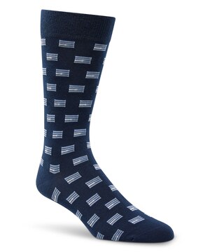 Mi-chaussettes à motif géométrique pour hommes, Denver Hayes