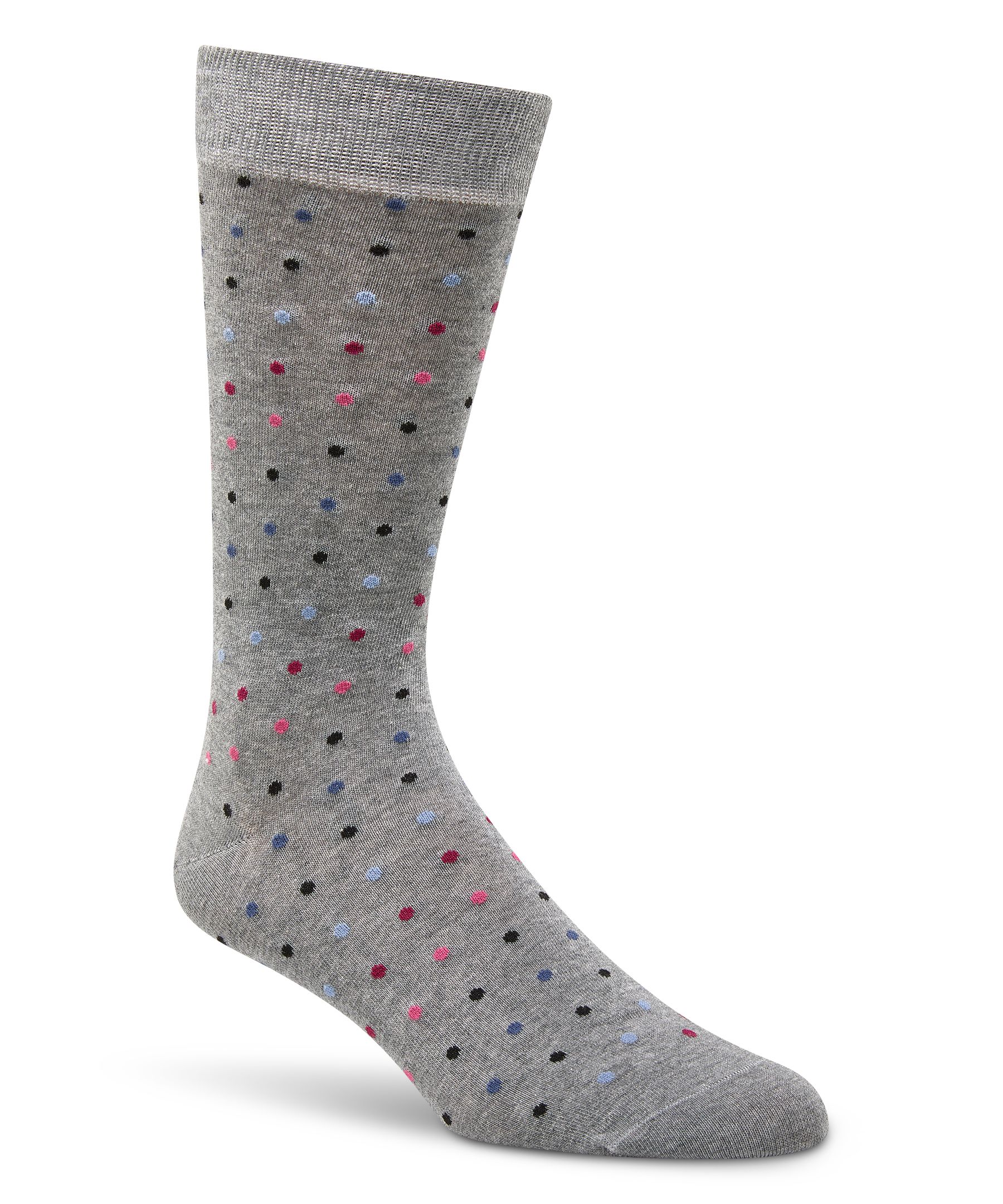 Denver Hayes Men's Geometric Pattern Crew Socks
