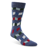 Mi-chaussettes à motif géométrique pour hommes, Denver Hayes