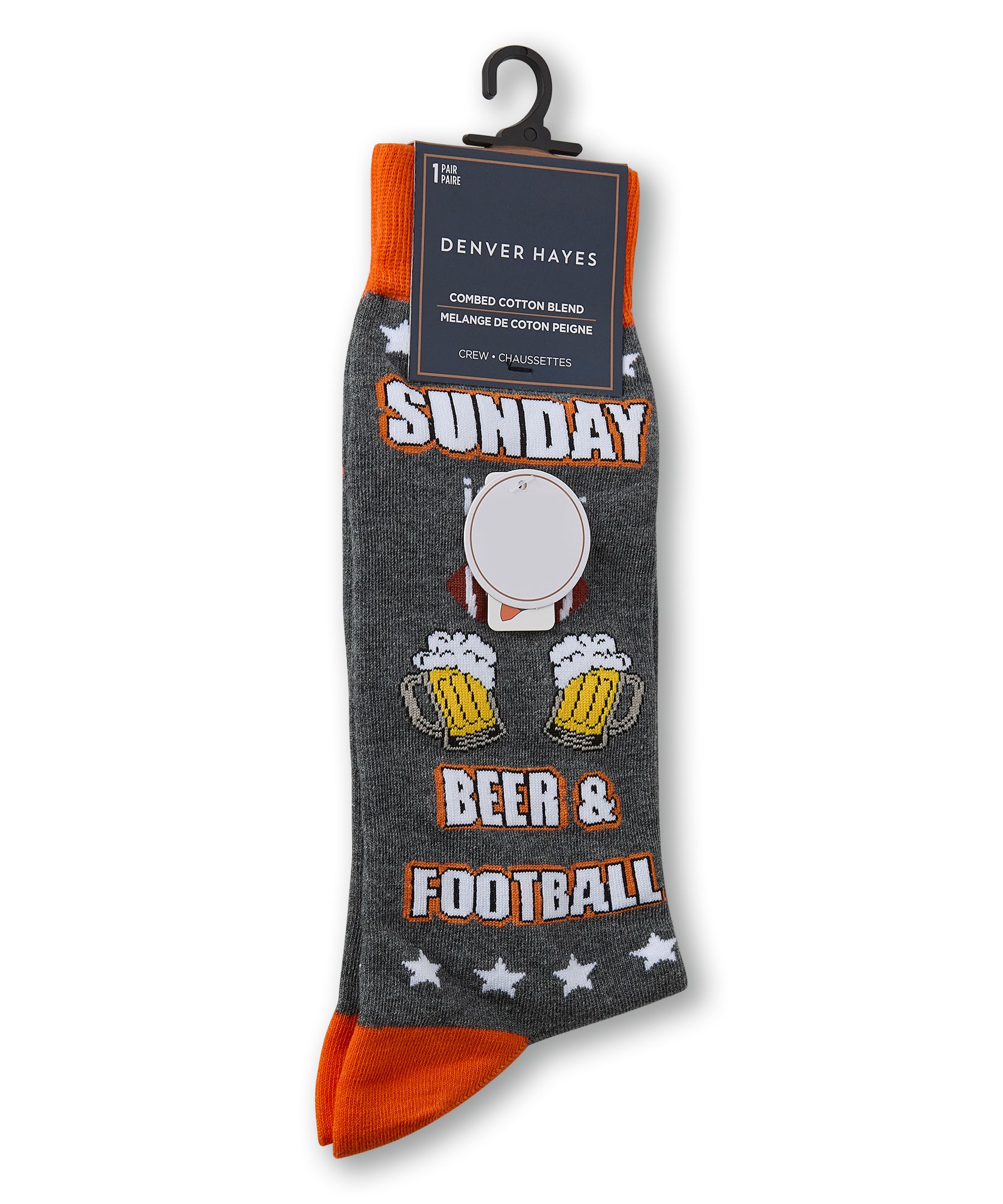 Denver Hayes Men's Novelty Beer Pattern Socks