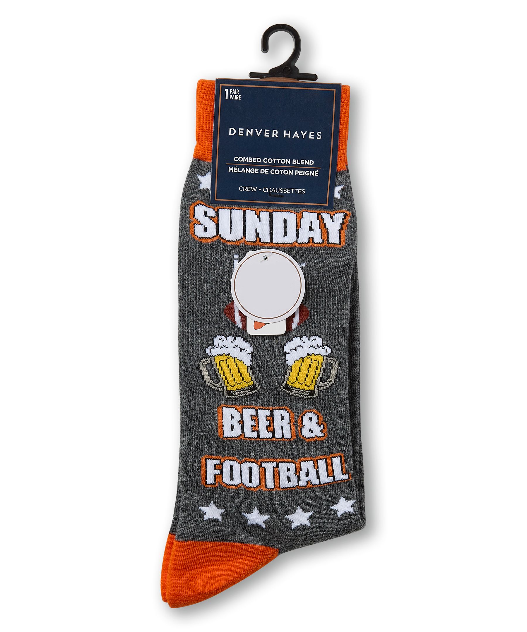 Denver Hayes Men's Novelty Beer Pattern Socks