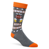Denver Hayes Men's Novelty Beer Pattern Socks Front_Angled_Right