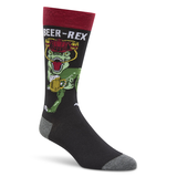 Denver Hayes Men's Novelty Beer Pattern Socks Front_Angled_Right