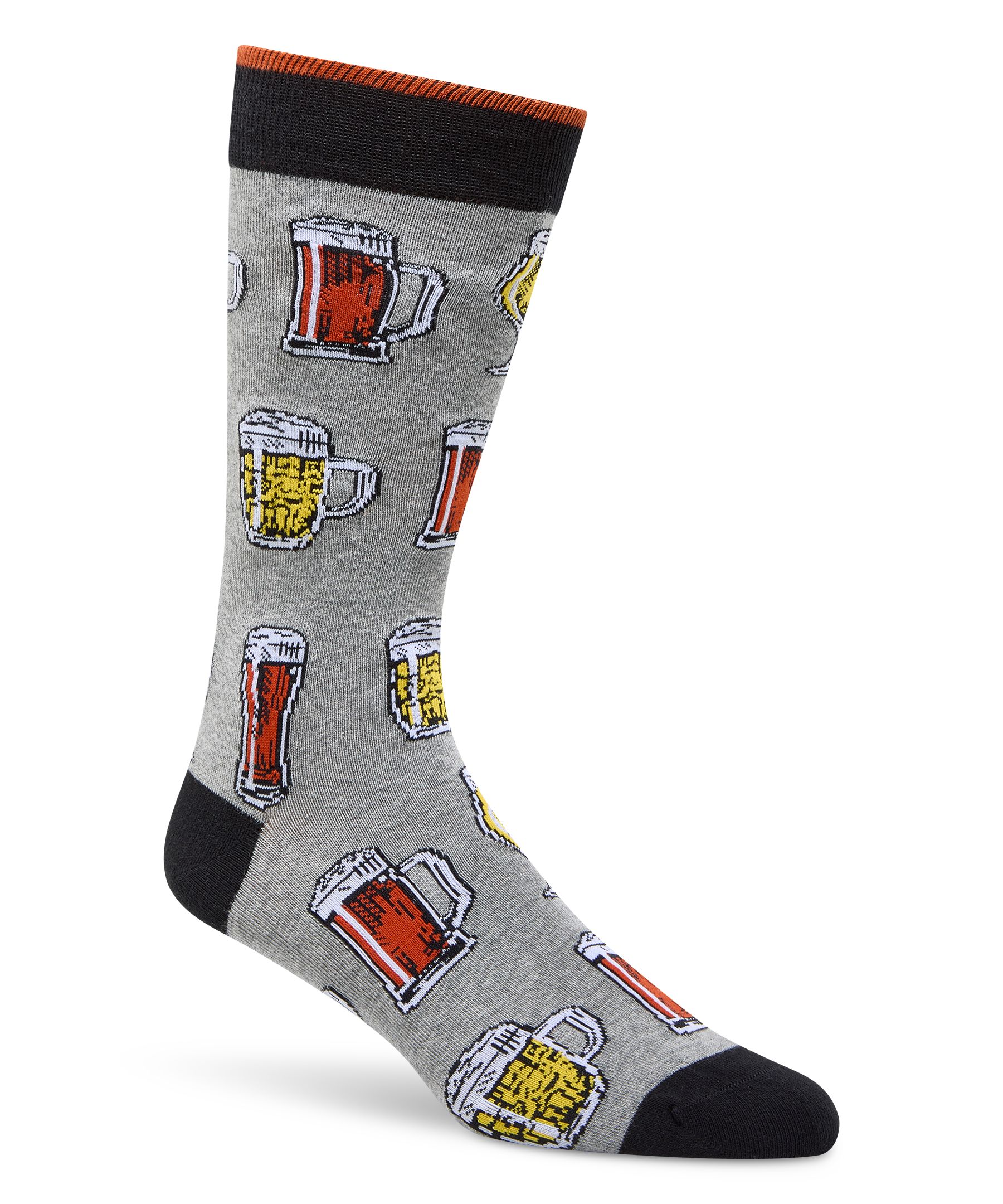 Chaussettes à motif fantaisie de bière pour hommes, Denver Hayes