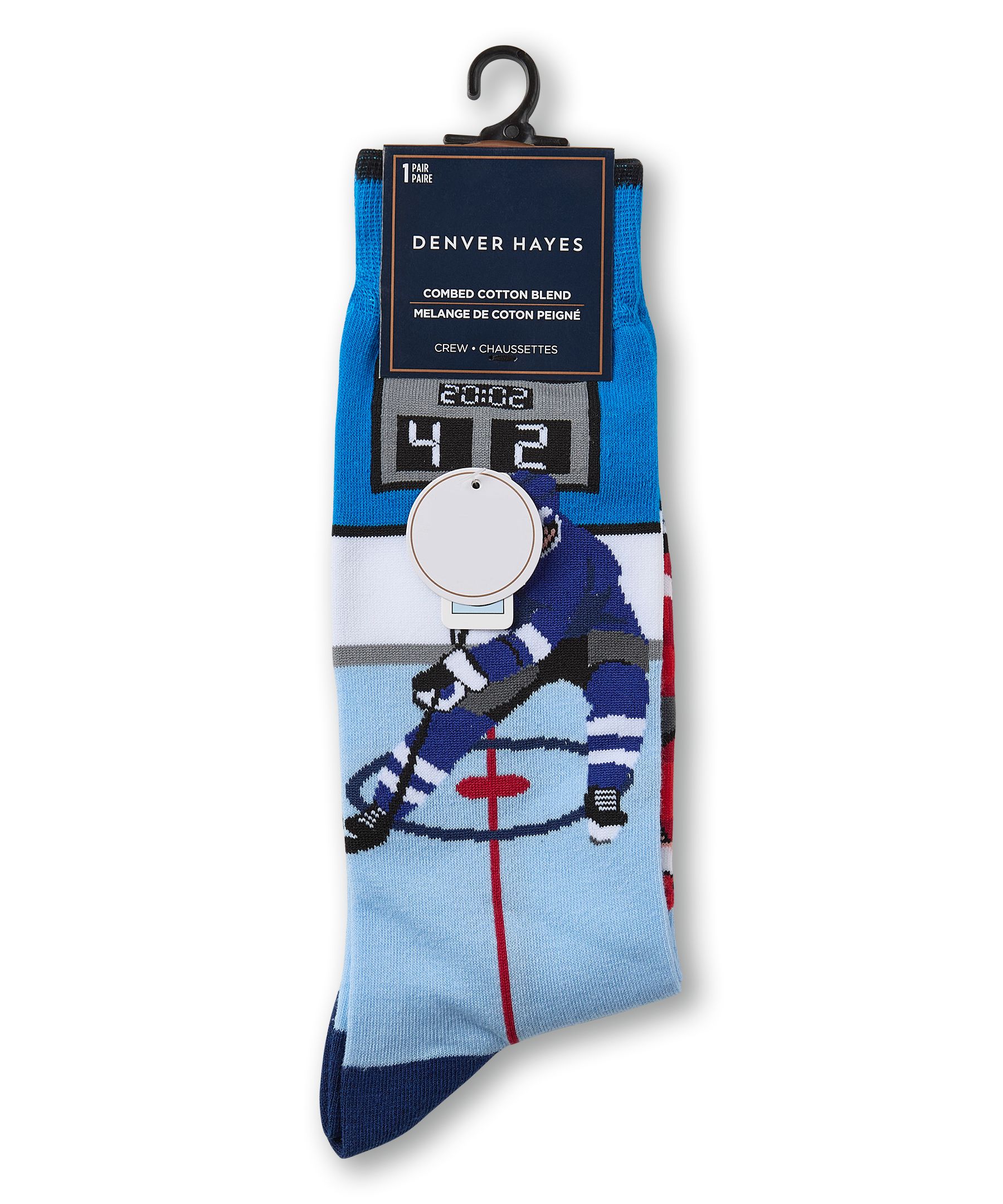 Denver Hayes Men's Novelty Rather Be Crew Socks