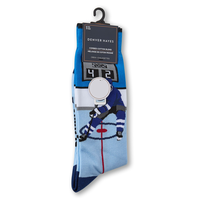 Denver Hayes Men's Novelty Rather Be Crew Socks Front_Angled_Right