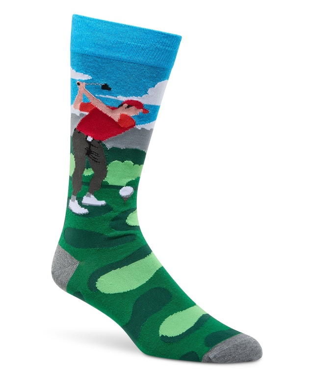 Denver Hayes Men's Novelty Rather Be Crew Socks