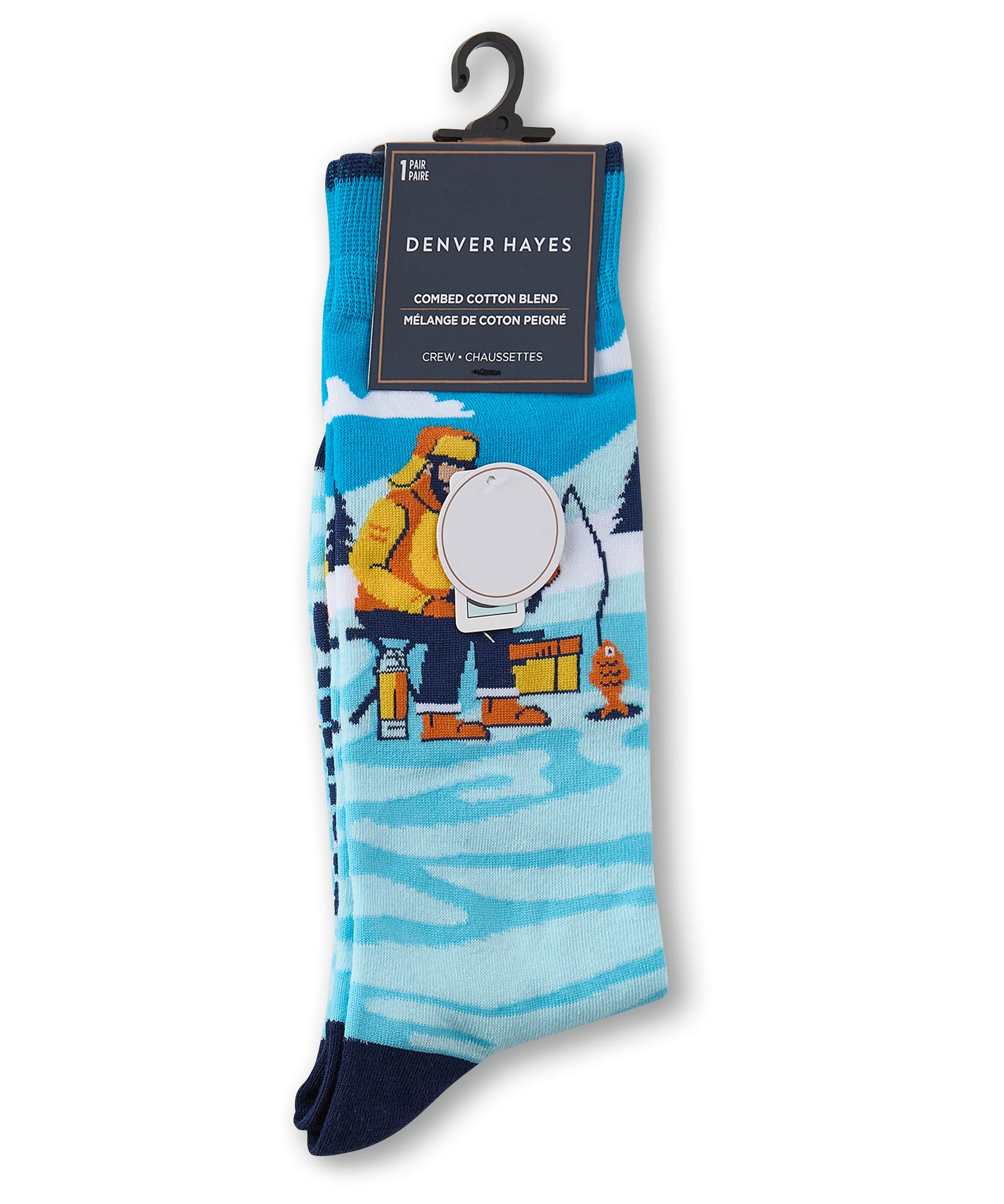 Mi-chaussettes à motif fantaisie «Rather Be» pour hommes, Denver Hayes