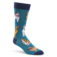 Denver Hayes Men's Novelty Rather Be Crew Socks