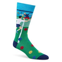 Denver Hayes Men's Novelty Rather Be Crew Socks