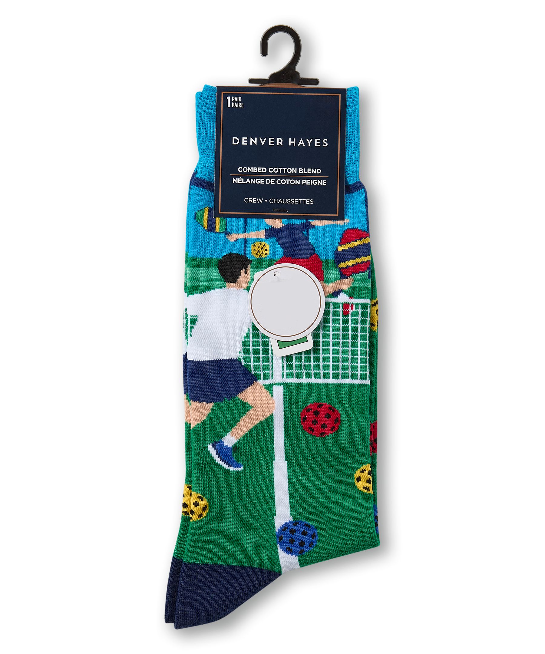 Denver Hayes Men's Novelty Rather Be Crew Socks