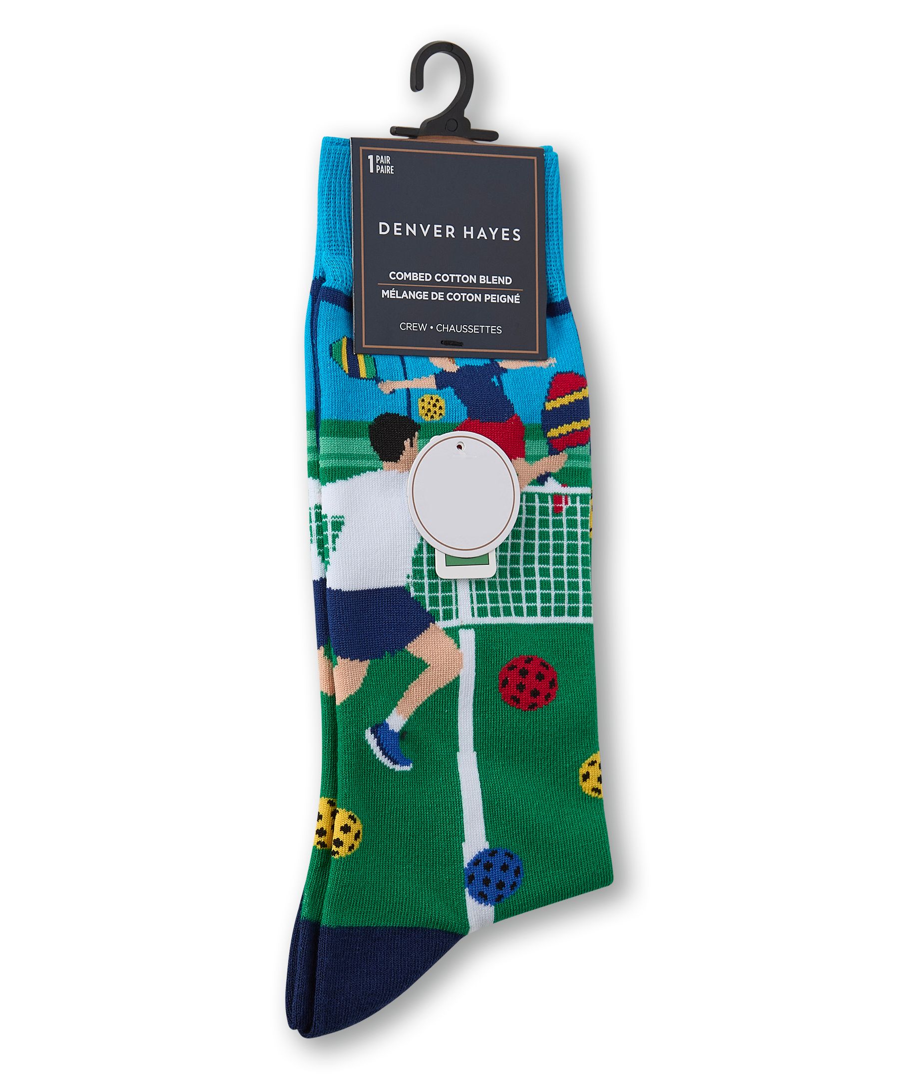 Denver Hayes Men's Novelty Rather Be Crew Socks