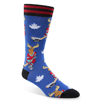 Mi-chaussettes à motif fantaisie Canadiana pour hommes, Denver Hayes Front_Angled_Right