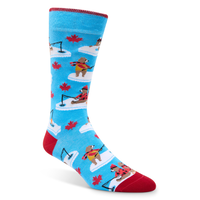 Mi-chaussettes à motif fantaisie Canadiana pour hommes, Denver Hayes