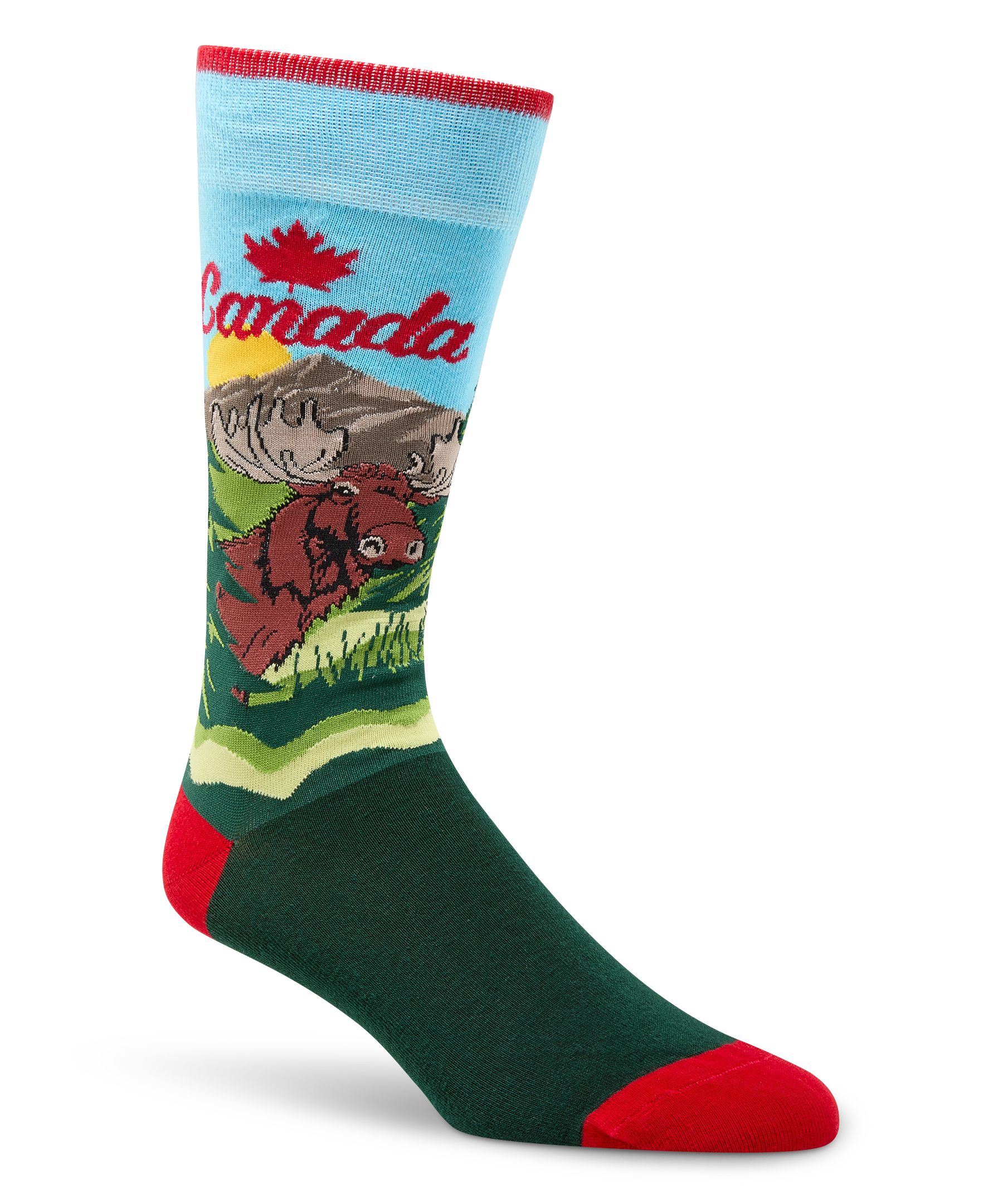 Mi-chaussettes à motif fantaisie Canadiana pour hommes, Denver Hayes