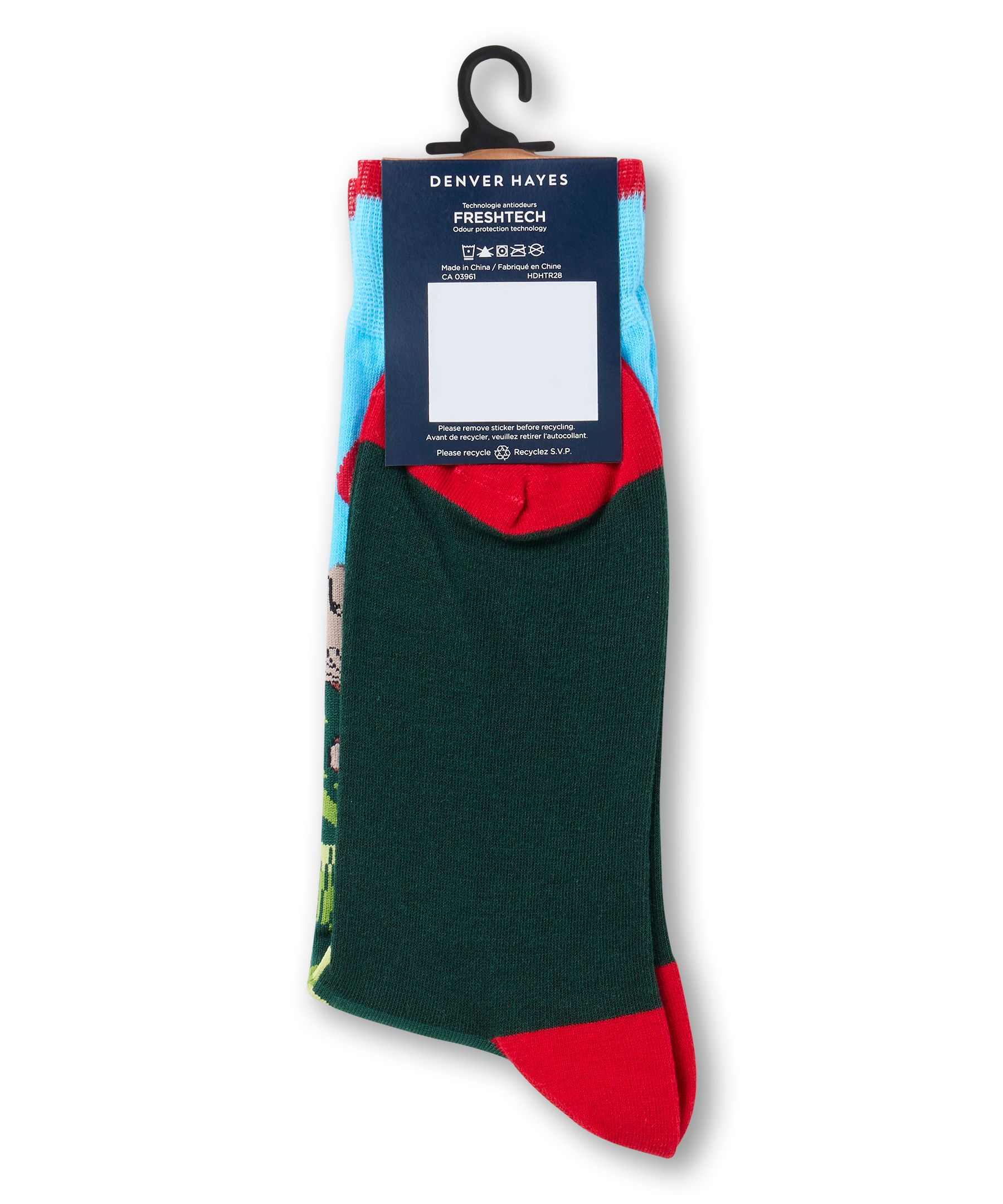Mi-chaussettes à motif fantaisie Canadiana pour hommes, Denver Hayes