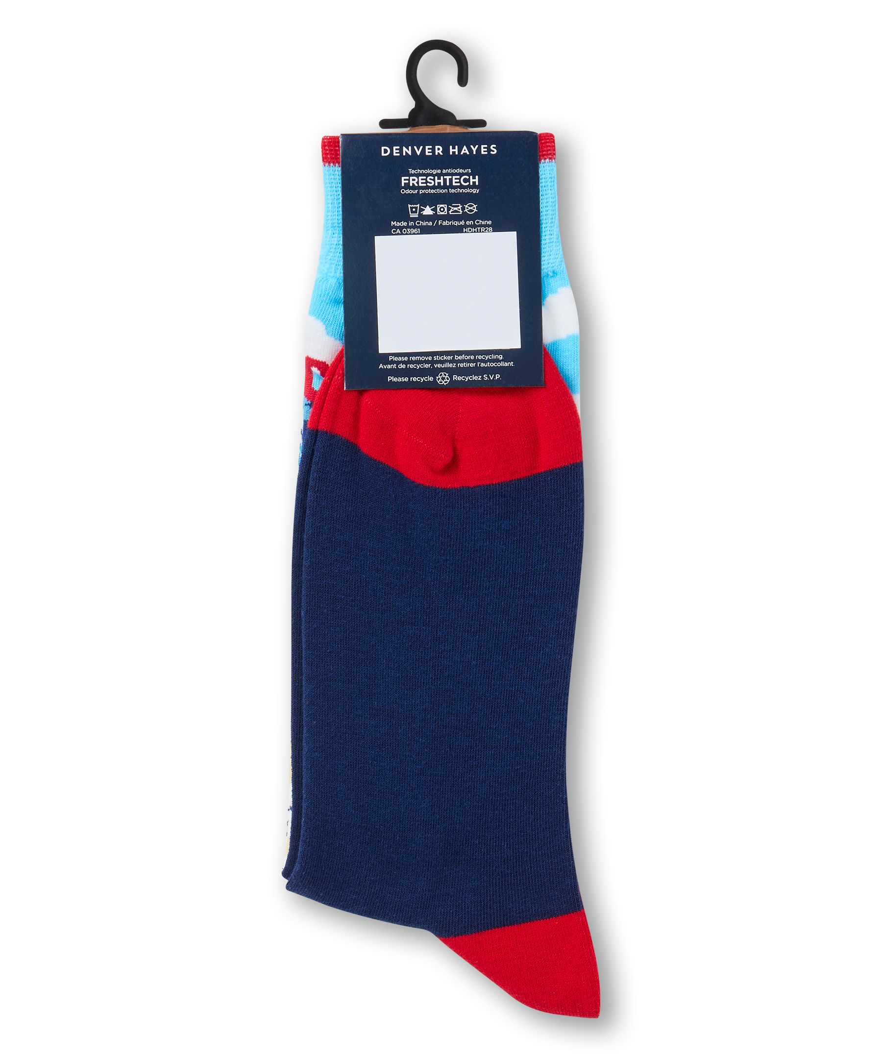 Mi-chaussettes à motif fantaisie Canadiana pour hommes, Denver Hayes