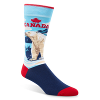 Mi-chaussettes à motif fantaisie Canadiana pour hommes, Denver Hayes