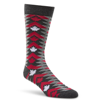 Denver Hayes Men's Novelty Canadiana Pattern Crew Socks