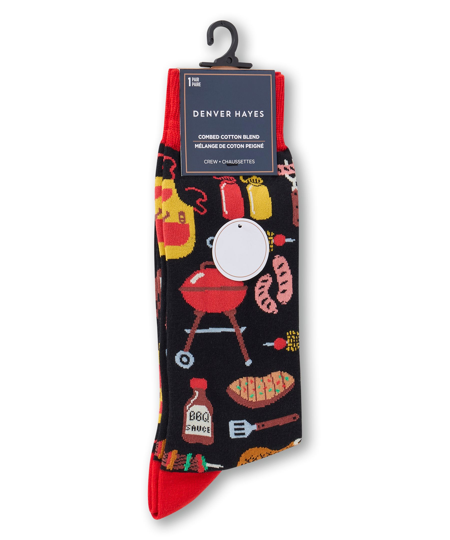 Denver Hayes Men's Novelty Food Pattern Socks