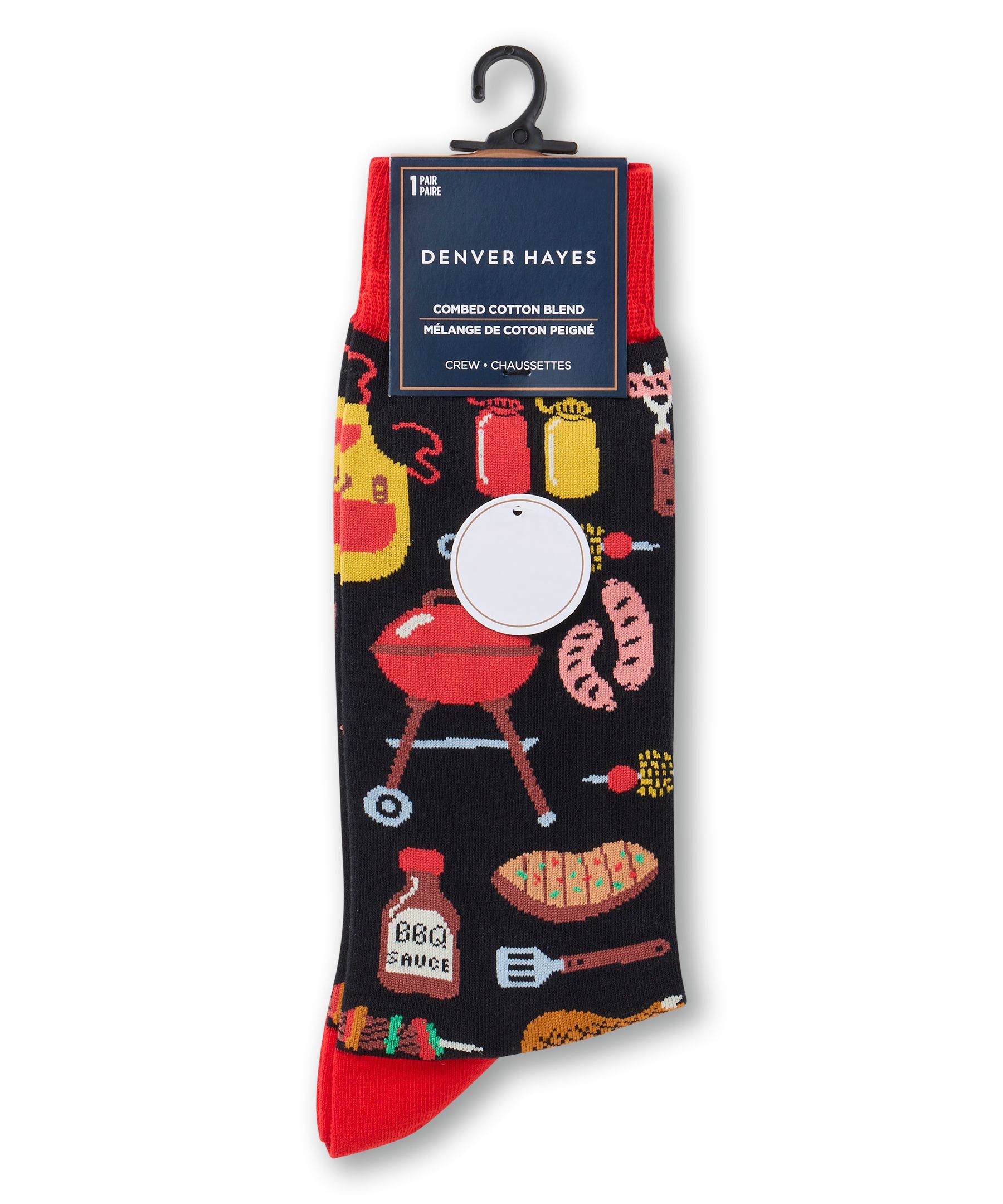 Denver Hayes Men's Novelty Food Pattern Socks