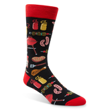 Denver Hayes Men's Novelty Food Pattern Socks Front_Angled_Right