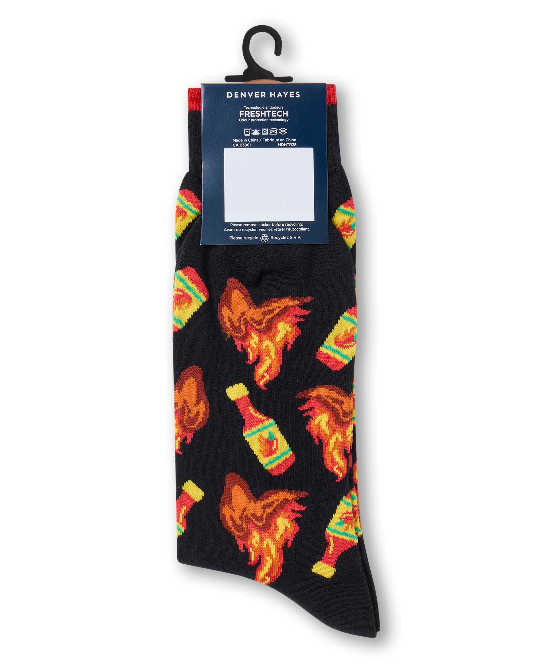 Denver Hayes Men's Novelty Food Pattern Socks
