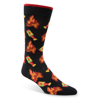 Chaussettes à motif fantaisie d'aliments pour hommes, Denver Hayes