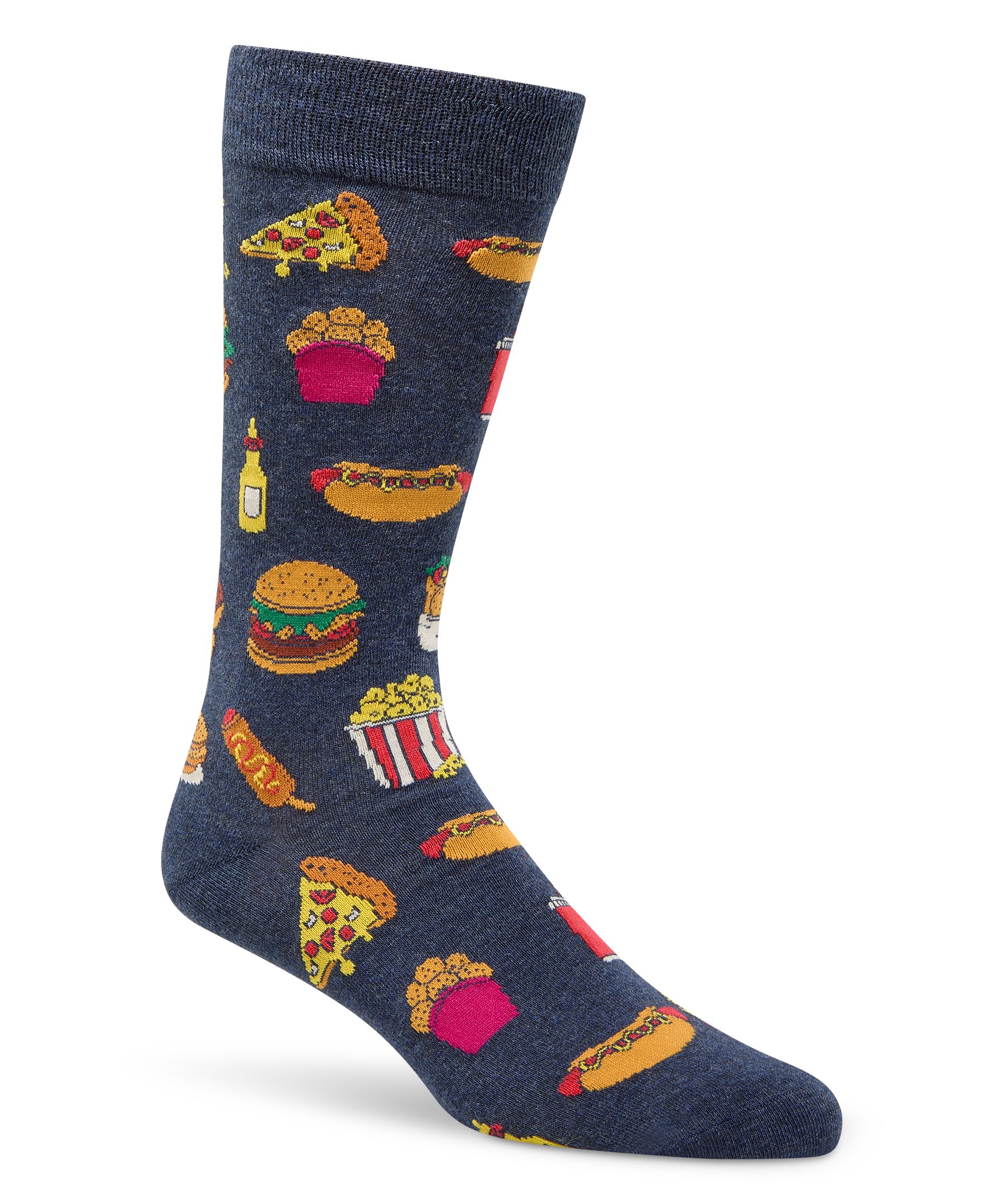 Chaussettes à motif fantaisie d'aliments pour hommes, Denver Hayes