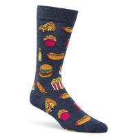 Denver Hayes Men's Novelty Food Pattern Socks