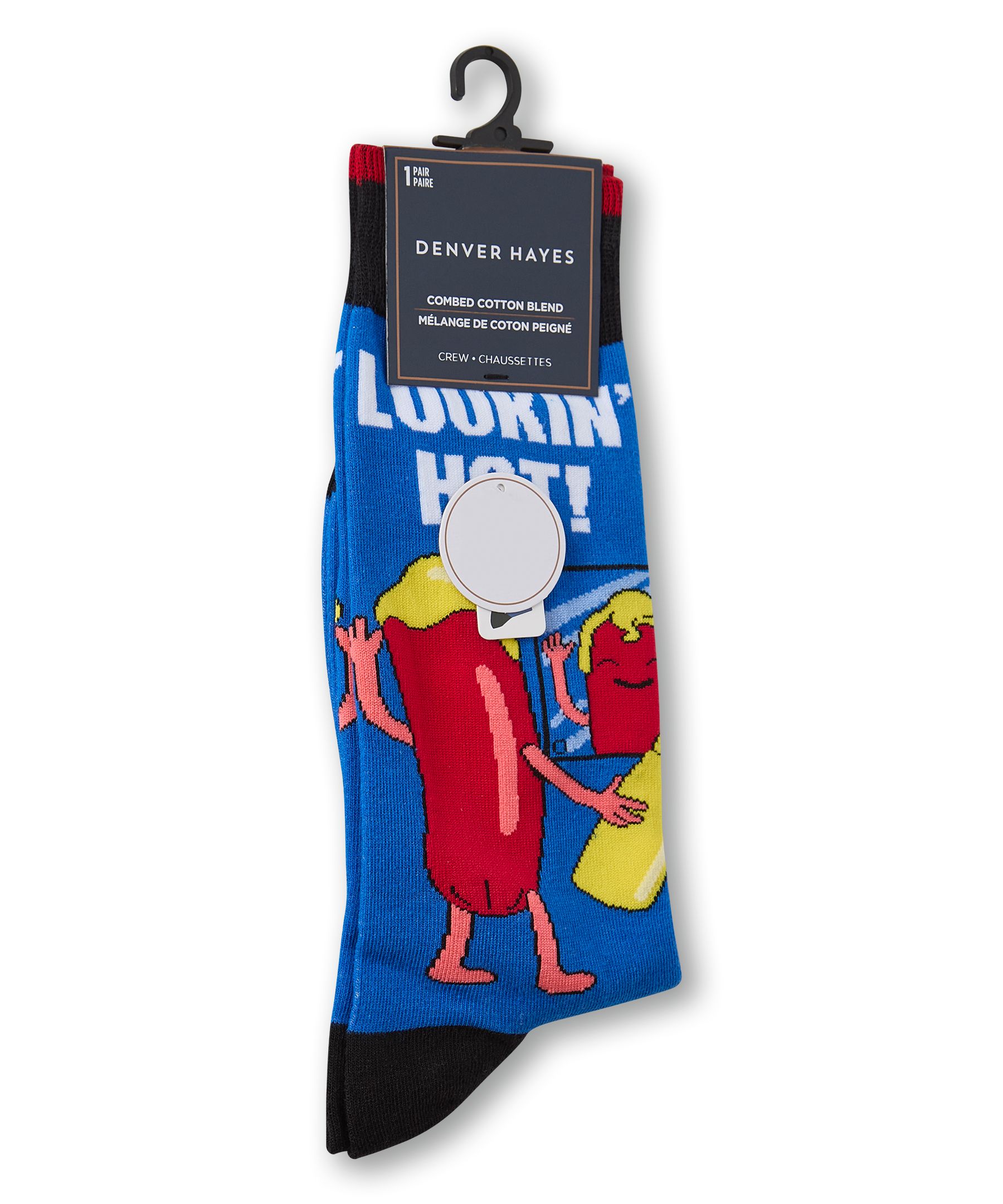 Denver Hayes Men's Novelty Food Pattern Socks