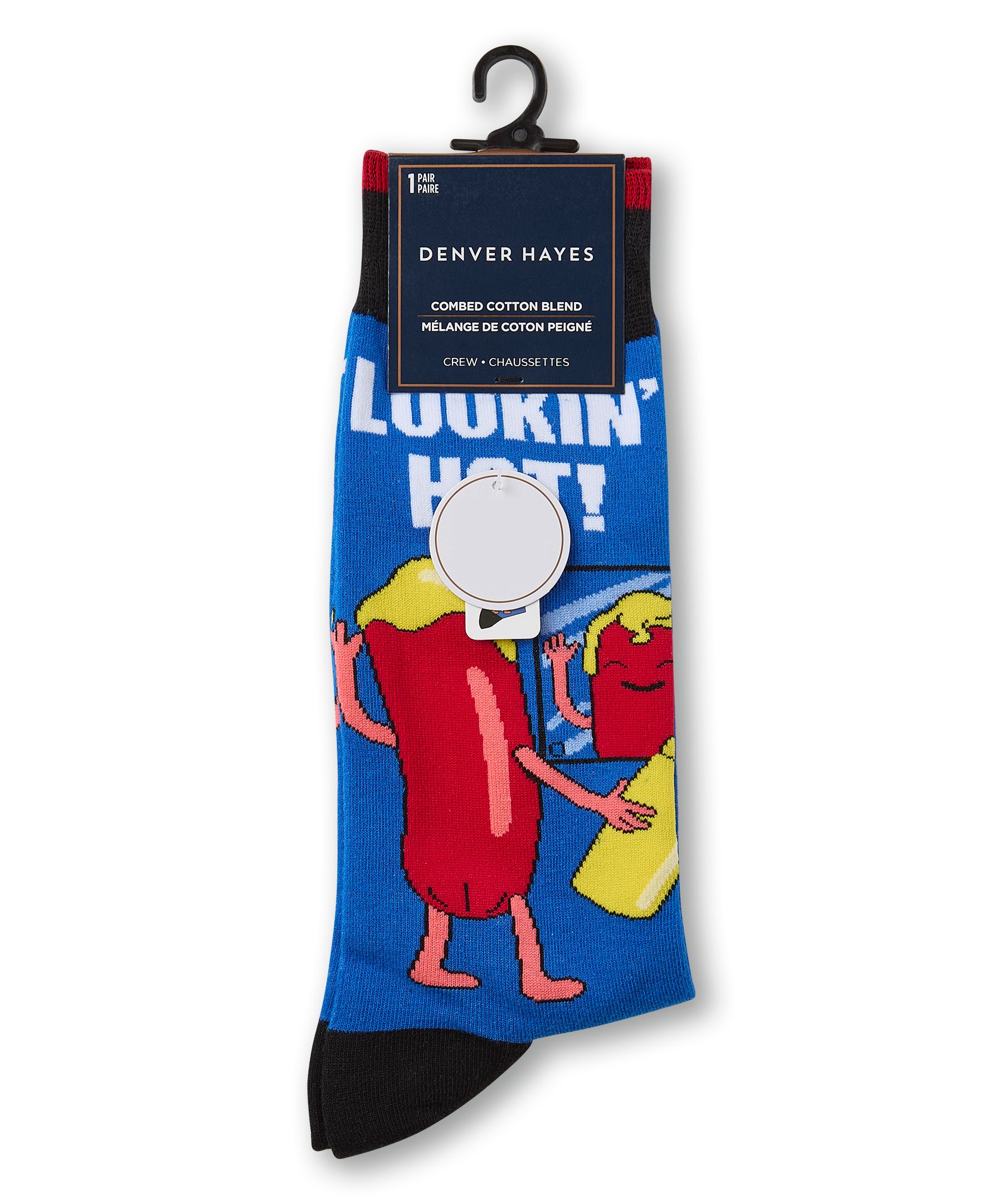 Denver Hayes Men's Novelty Food Pattern Socks