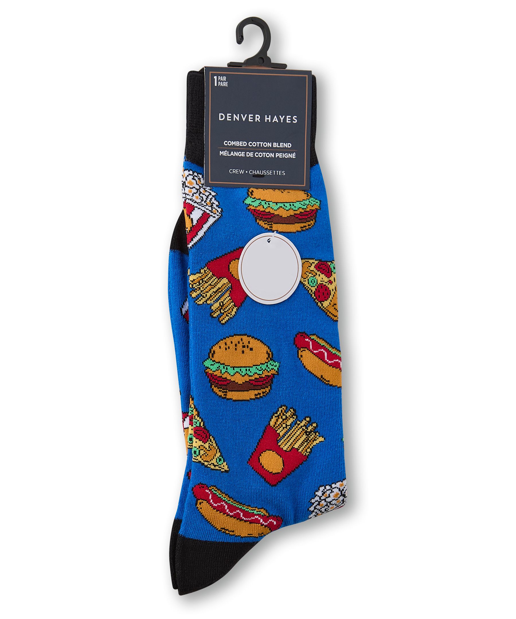Denver Hayes Men's Novelty Food Pattern Socks