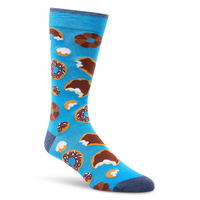 Chaussettes à motif fantaisie d'aliments pour hommes, Denver Hayes