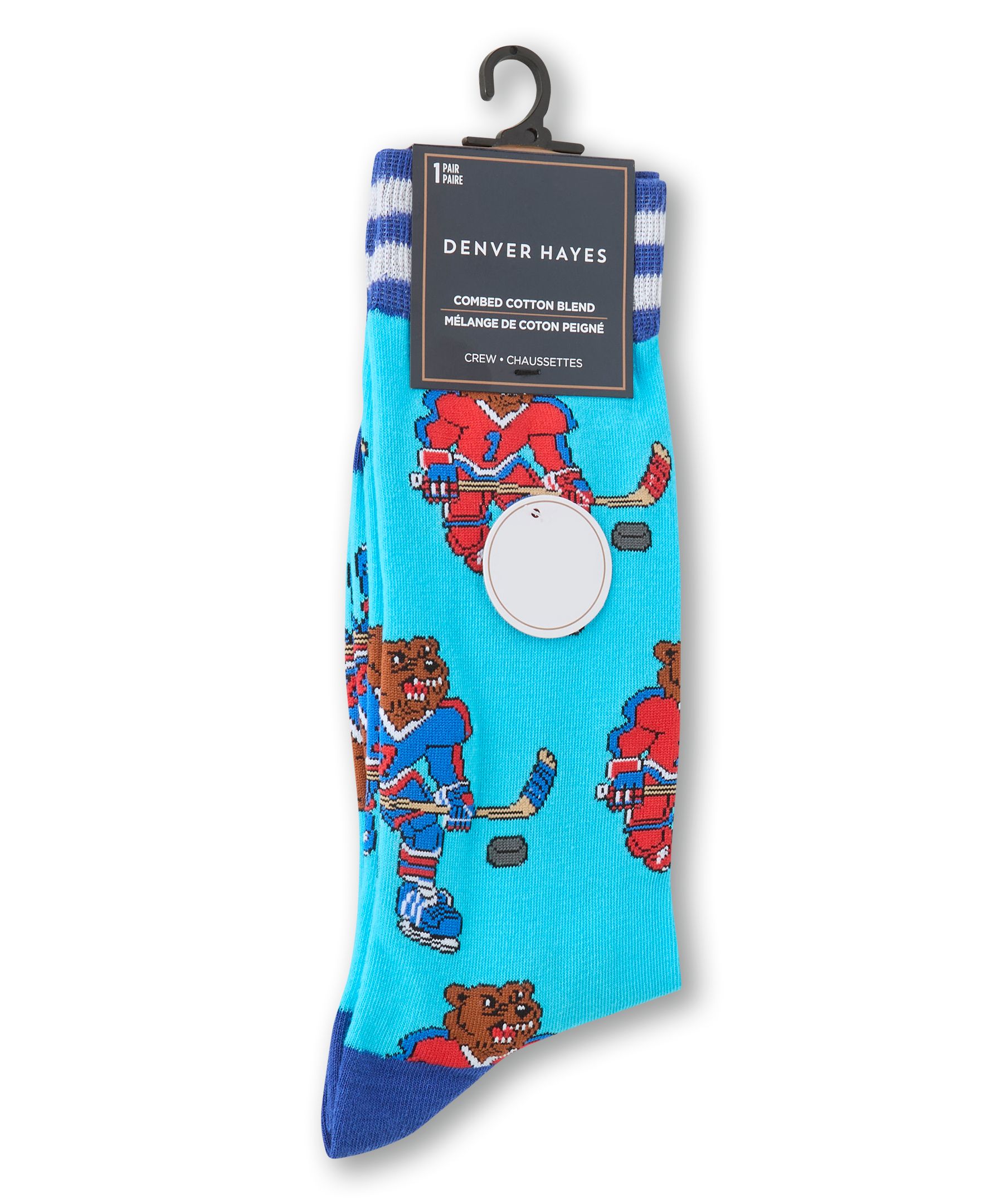 Denver Hayes Men's Novelty Sports Pattern Socks