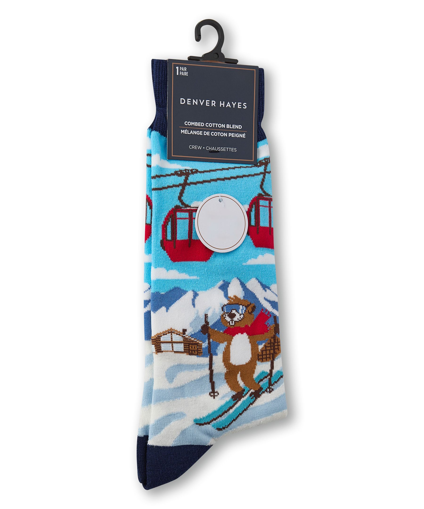 Denver Hayes Men's Novelty Sports Pattern Socks