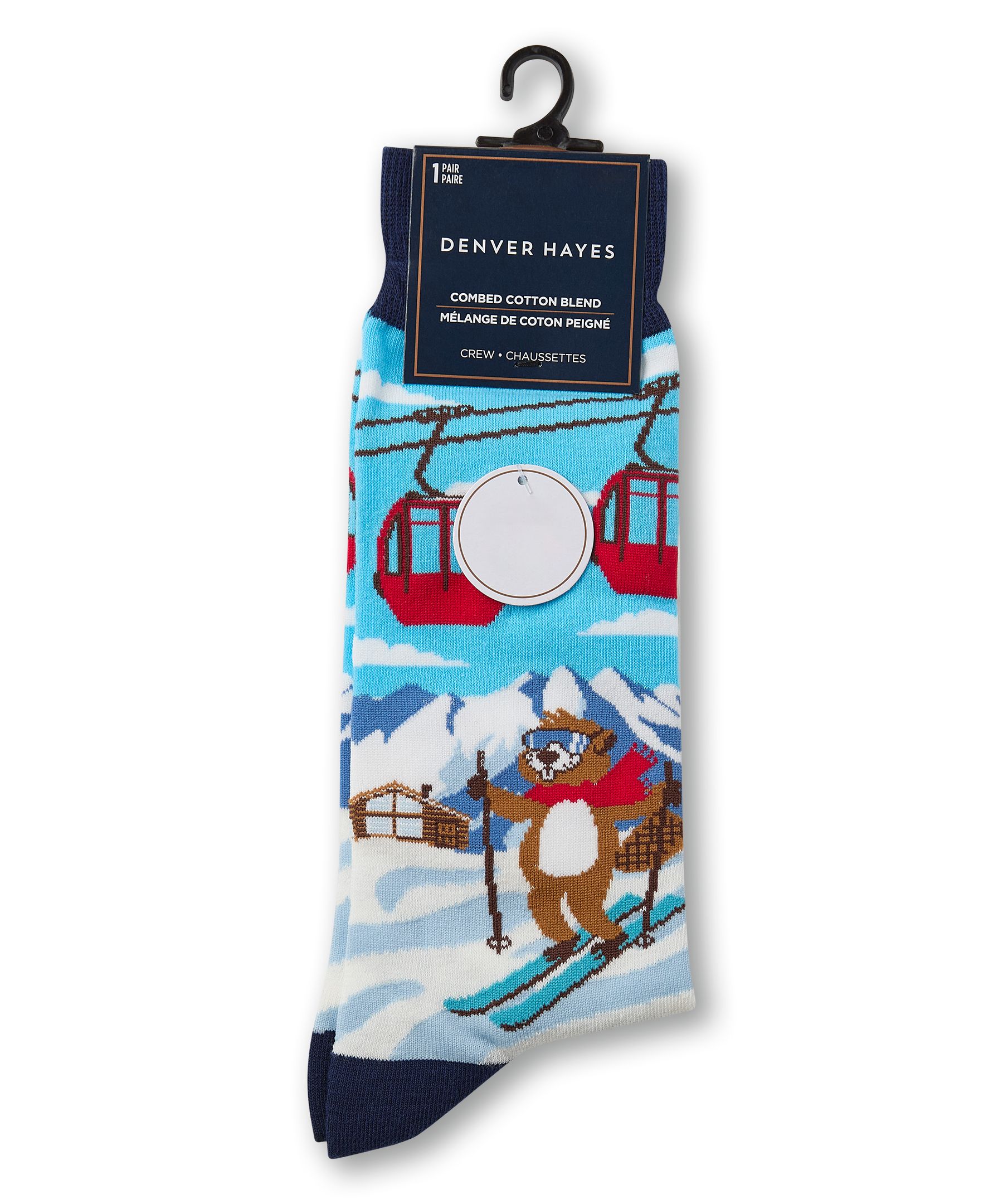 Denver Hayes Men's Novelty Sports Pattern Socks