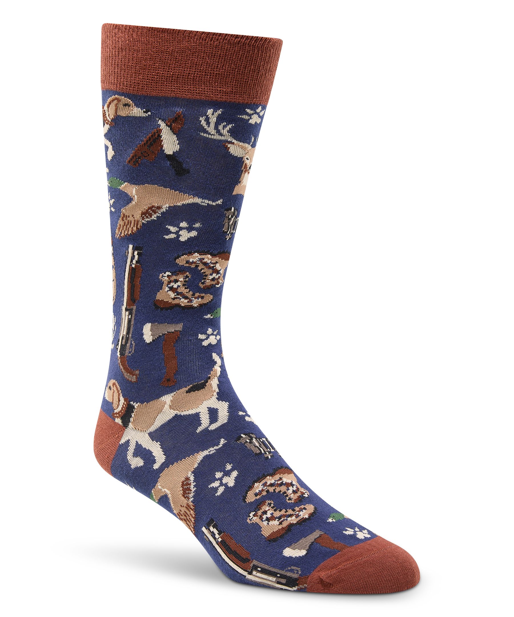 Chaussettes à motif fantaisie de sport pour hommes, Denver Hayes